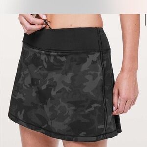 Lululemon Black Camo Athletic Skirt
